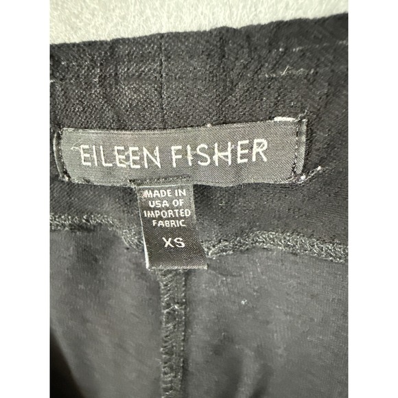 Eileen Fisher Black Viscose Blend Pull On Straight Leggings‎ XS Essential Light - Picture 3 of 10